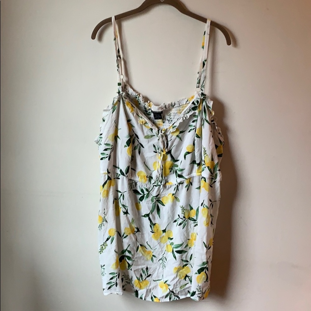 Lemon print tank top